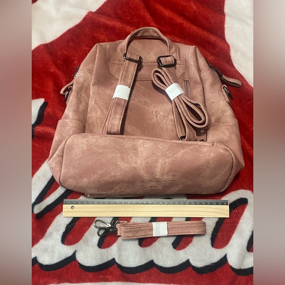 Pink Canvas Backpack - Picture 8 of 11